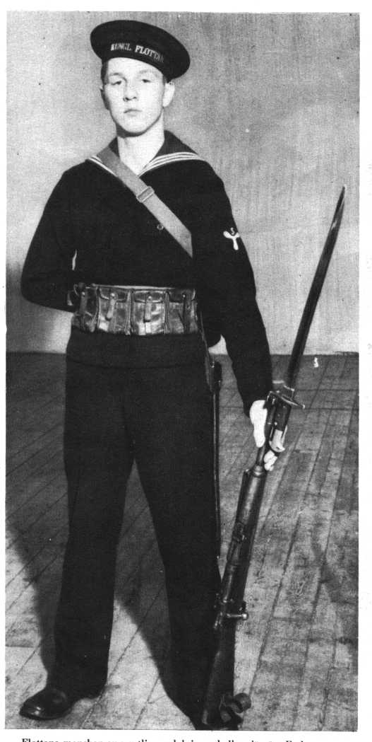 Swedish marine with modified m/1867 bayonet